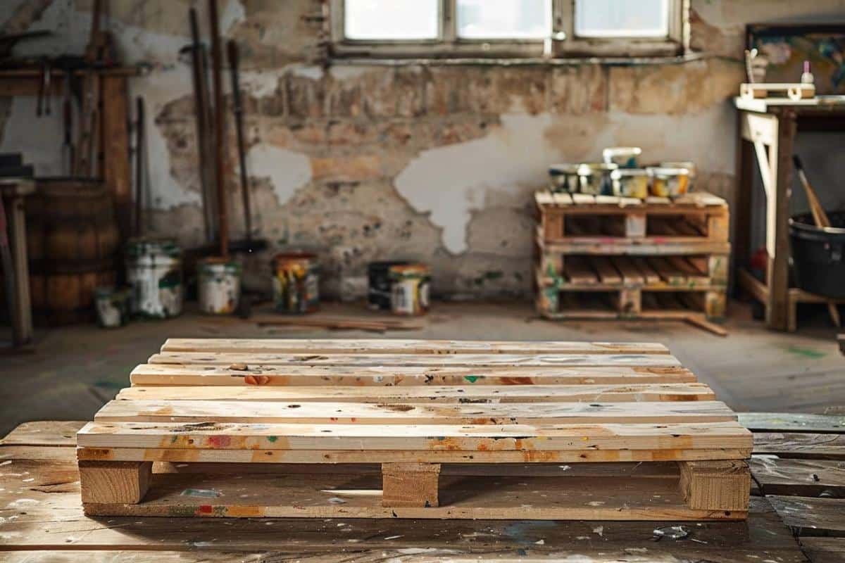 Comment fabriquer un support TV avec une palette ?