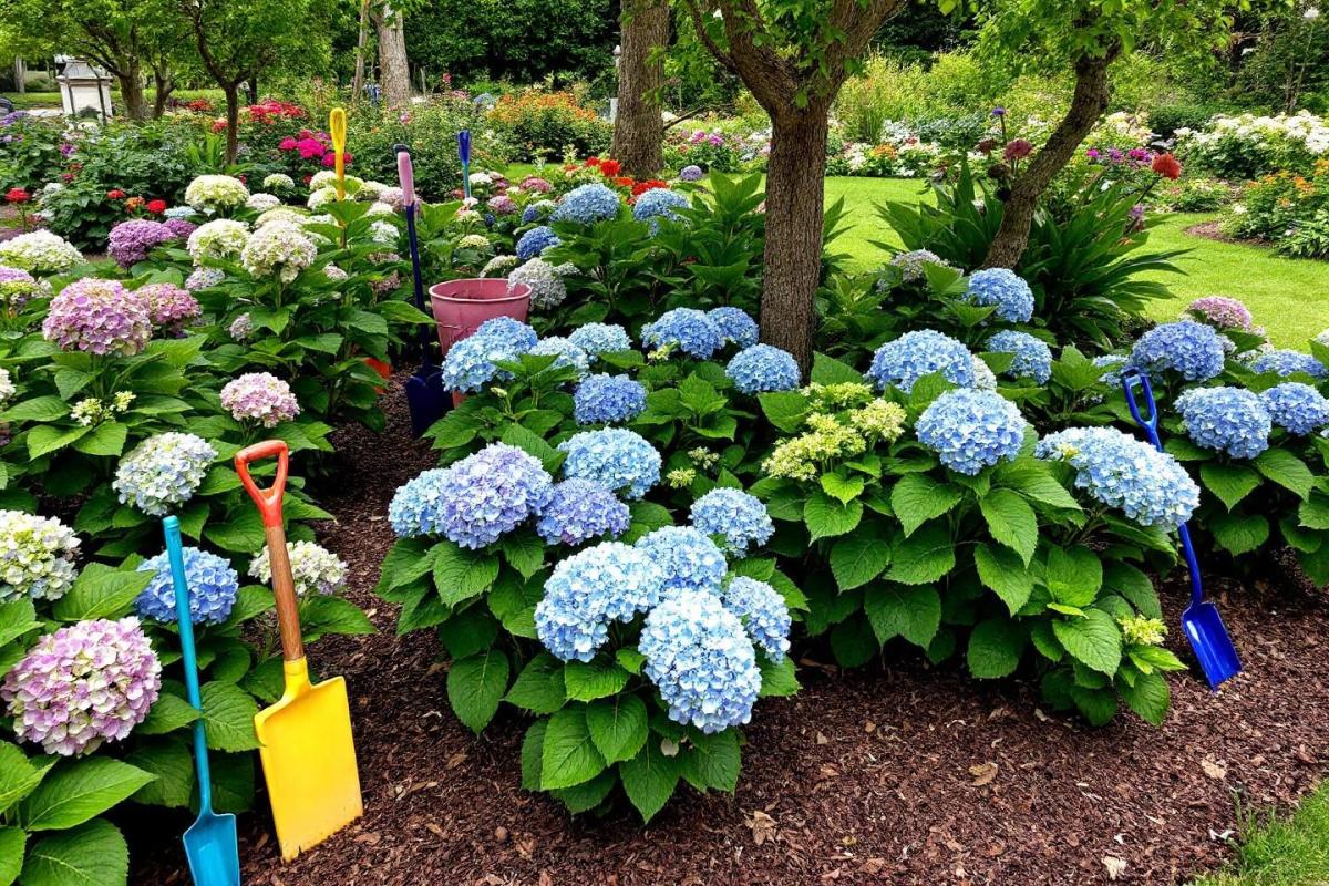 Que mettre au pied des hortensias ?