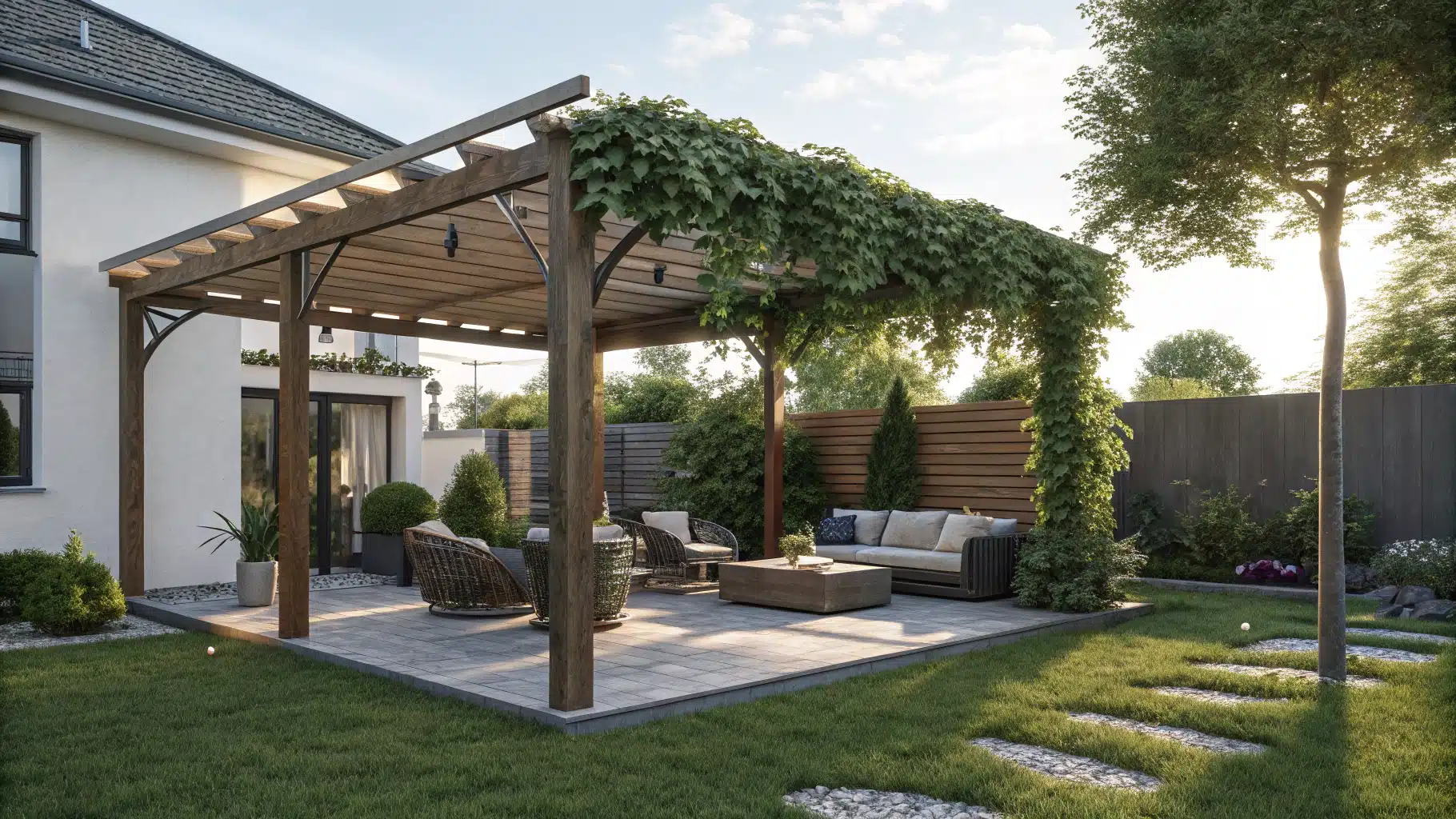 entretenir sa pergola adossée, les bonnes pratiques