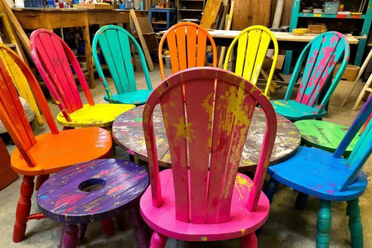 De quelle couleur peindre des chaises en bois ?